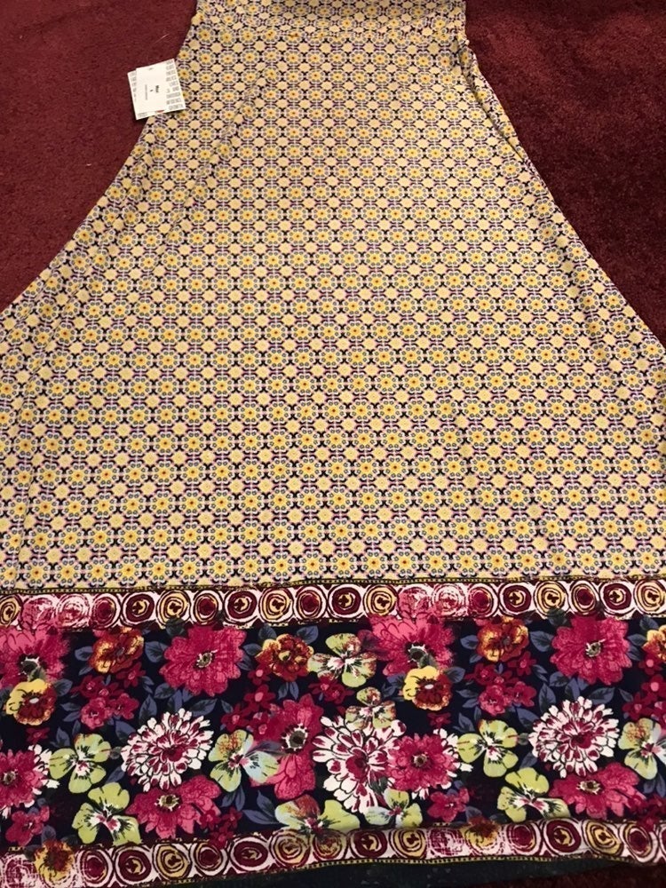 Medallion Floral Dip Maxi skirt Lularore Small 6/8 4/6 LLR Unicorn New NWT
