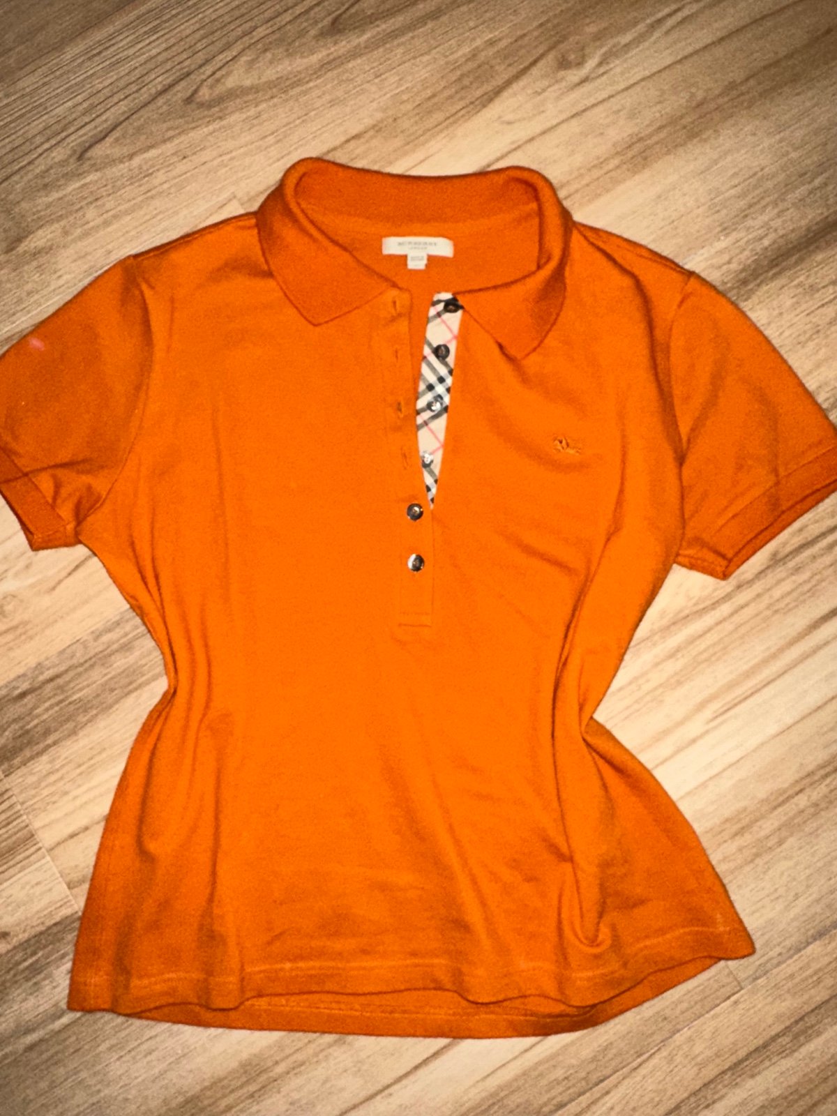 Burberry Orange L Polo Shirt