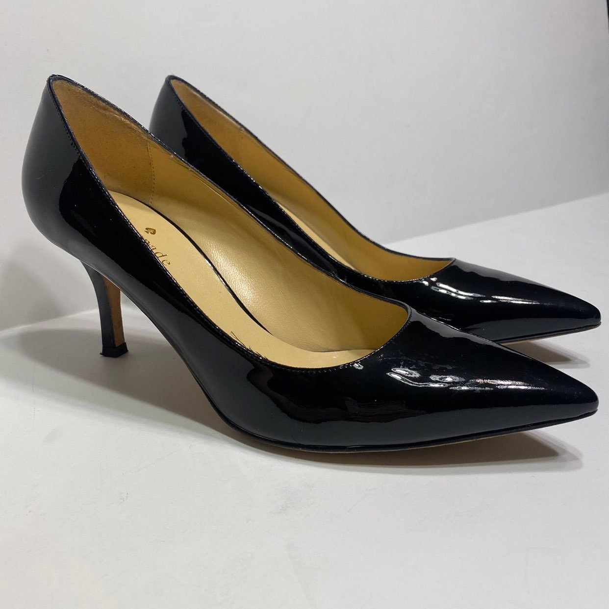 Kate Spade New York Black Patent Leather Heels Italy