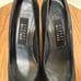 Stuart Weitzman Snakeskin-Like Print Leather Vintage Black Comfort Pumps