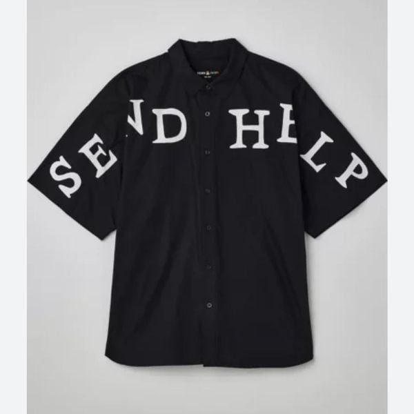 Teddy Klein X Hila Klein Send Help Woven Shirt NWT