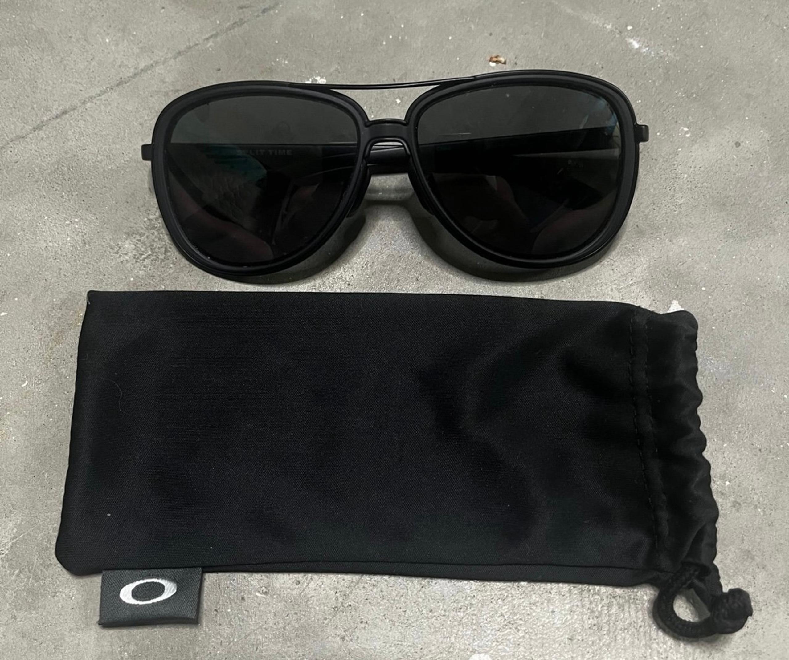 Oakley Split Time OO4129 Frame Black Sunglasses Pilot Aviator