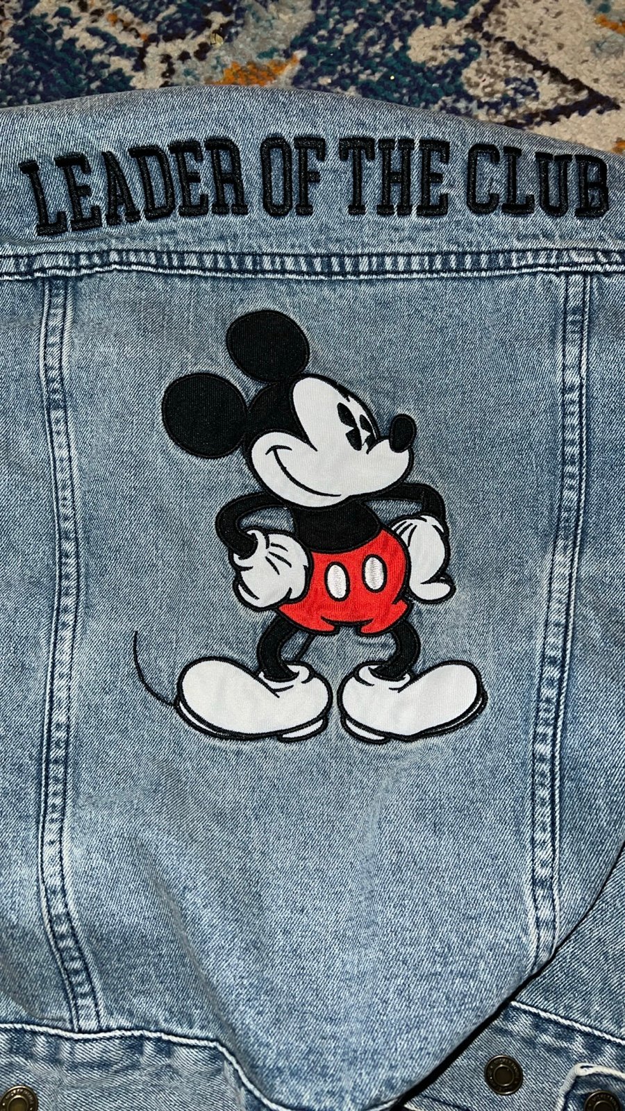 DISNEY 9/10 kids unisex embroidered denim jacket. VGUC.