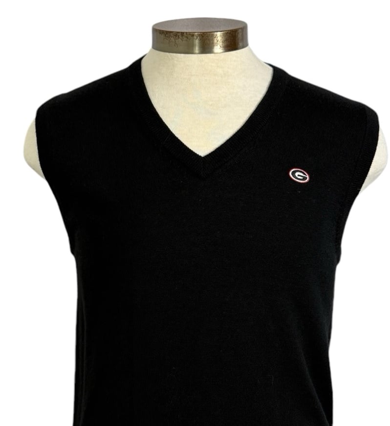 Brooks Brothers UGA Men’s Sz Small V-Neck Merino SweaterVest