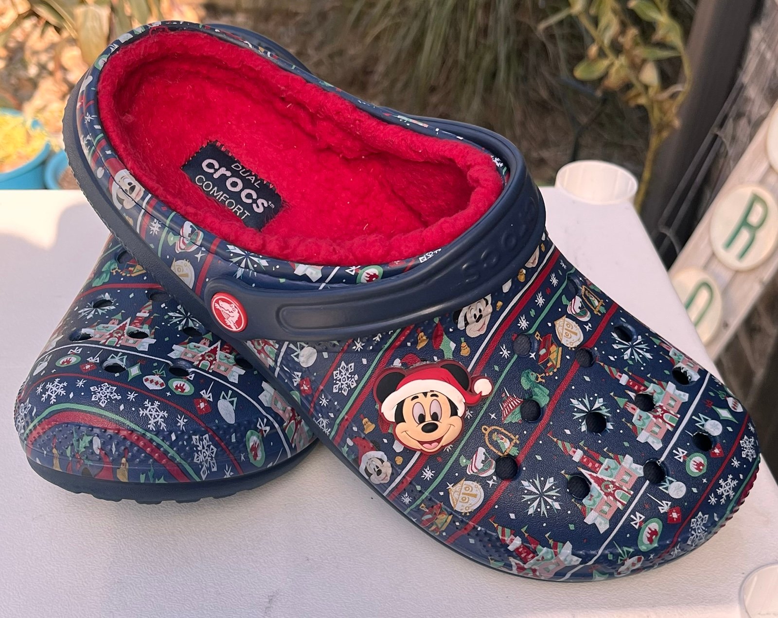 Disney Christmas Holiday 2020 Crocs Fleece Light Up Mickey Size M9/W11