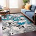 5' X 7' Modern Floral Design Area Rug-M3SD