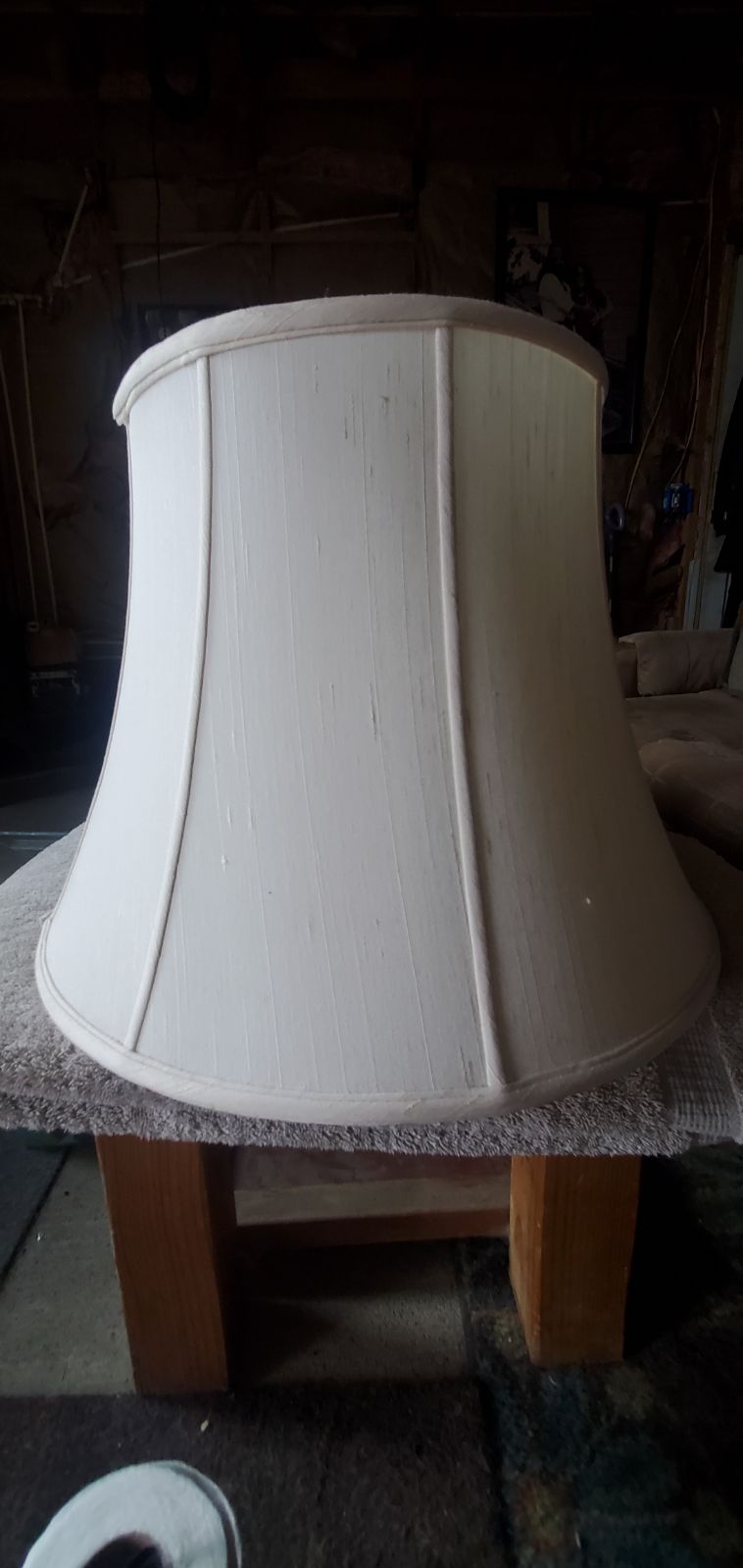 Vintage Stiffel Mid Century Linen Lined Lamp Shade