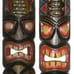 Set of (2) Hand Carved Wood African Mask