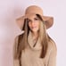 Women Bohemian Tan Floppy Hat One Size