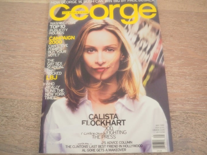 Vintage George Magazine May 1999 The Media Issue Calista Flockhart