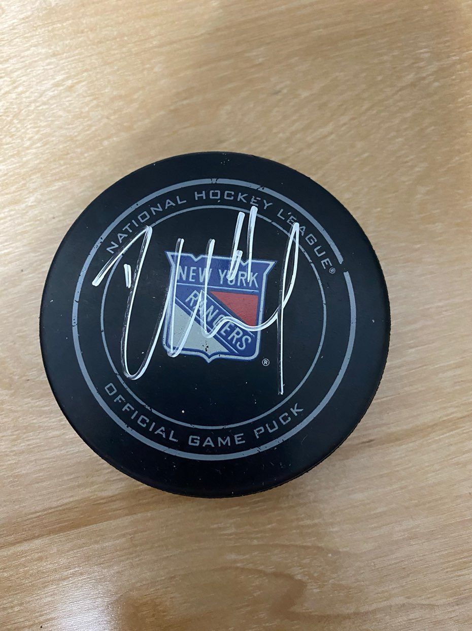 Rick Nash Signed Hockey Puck