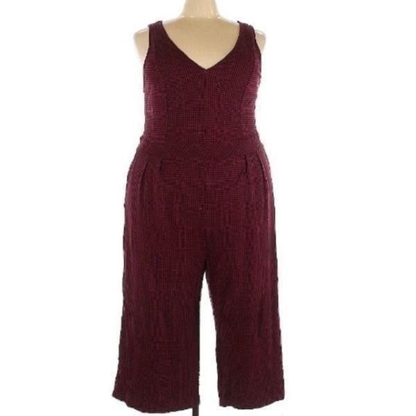 Torrid 4x Red and Black Jumpsuit