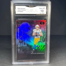 Justin Herbert RC GEM MT 10 • 2020 Illusions Rookie Football Card RC #7