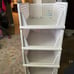 Stackable Plastic Storage Basket, Foldable Closet Organizers and Storage