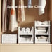 Stackable Plastic Storage Basket, Foldable Closet Organizers and Storage