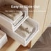 Stackable Plastic Storage Basket, Foldable Closet Organizers and Storage