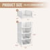 Stackable Plastic Storage Basket, Foldable Closet Organizers and Storage