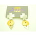 Sueo Serisawa Sterling Silver Modernist Post Earrings Rare Artist Made Find