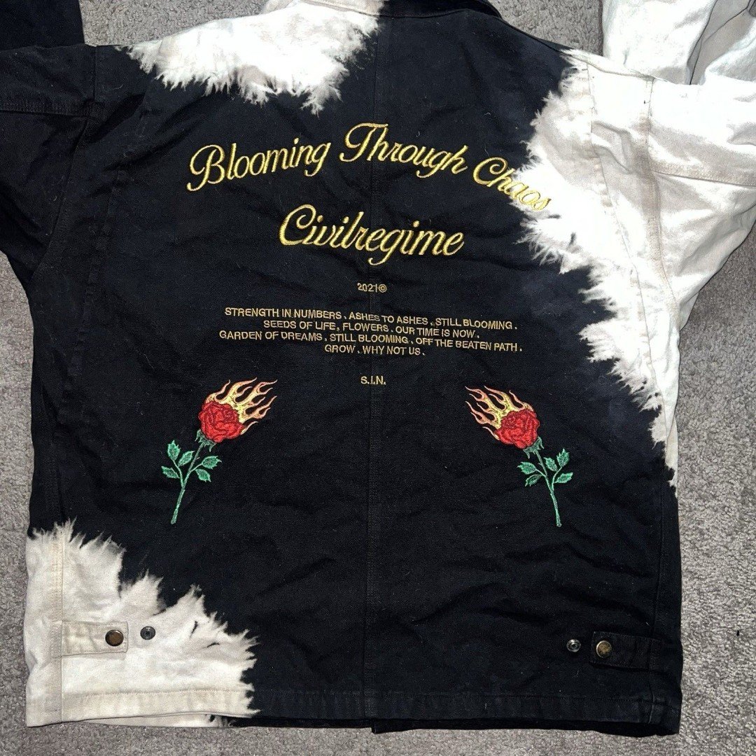Y2K Civil Regime Blooming Through Chaos Jacket Men’s XL