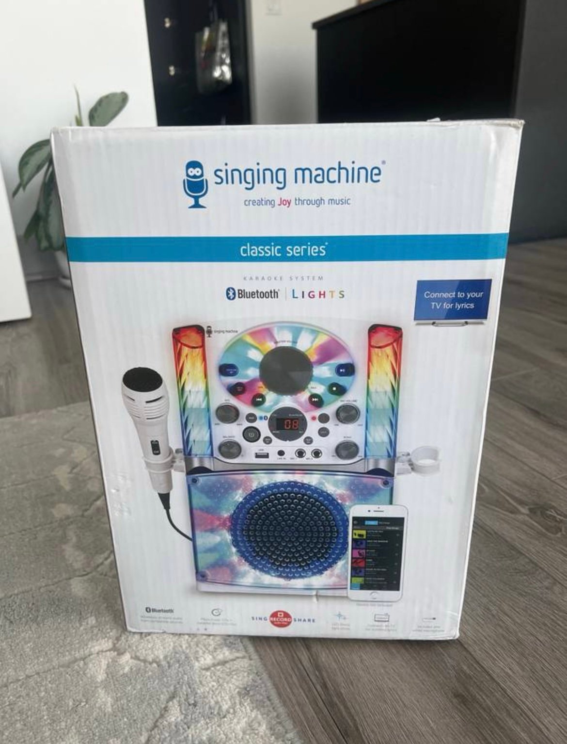 Singing Machine SML625BTW Bluetooth Karaoke System - White