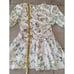 Misa los Angeles Narcissa cream floral mini dress size L