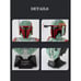 Star Wars Busts - Darth Vadar Storm Trooper Bounty Hunter - Set of 3 Mould King.