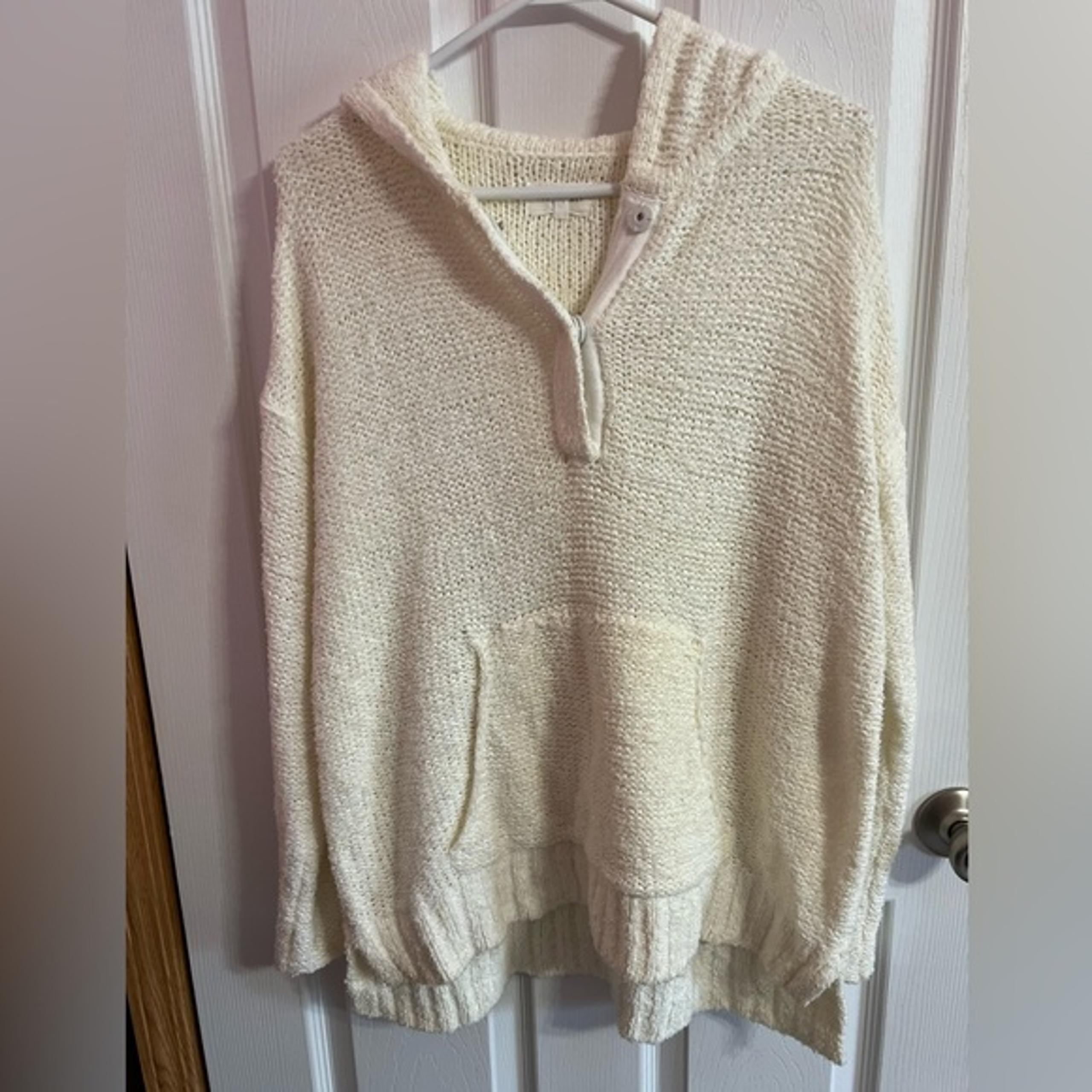 Lou & Grey hooded knit sweater