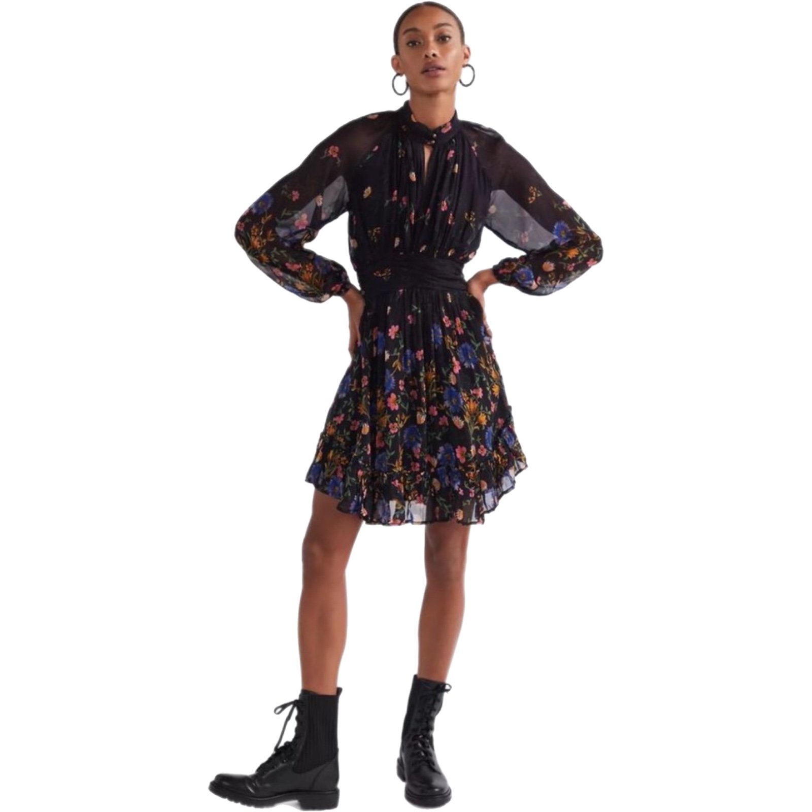 Anthropologie- Floral Mini Dress
