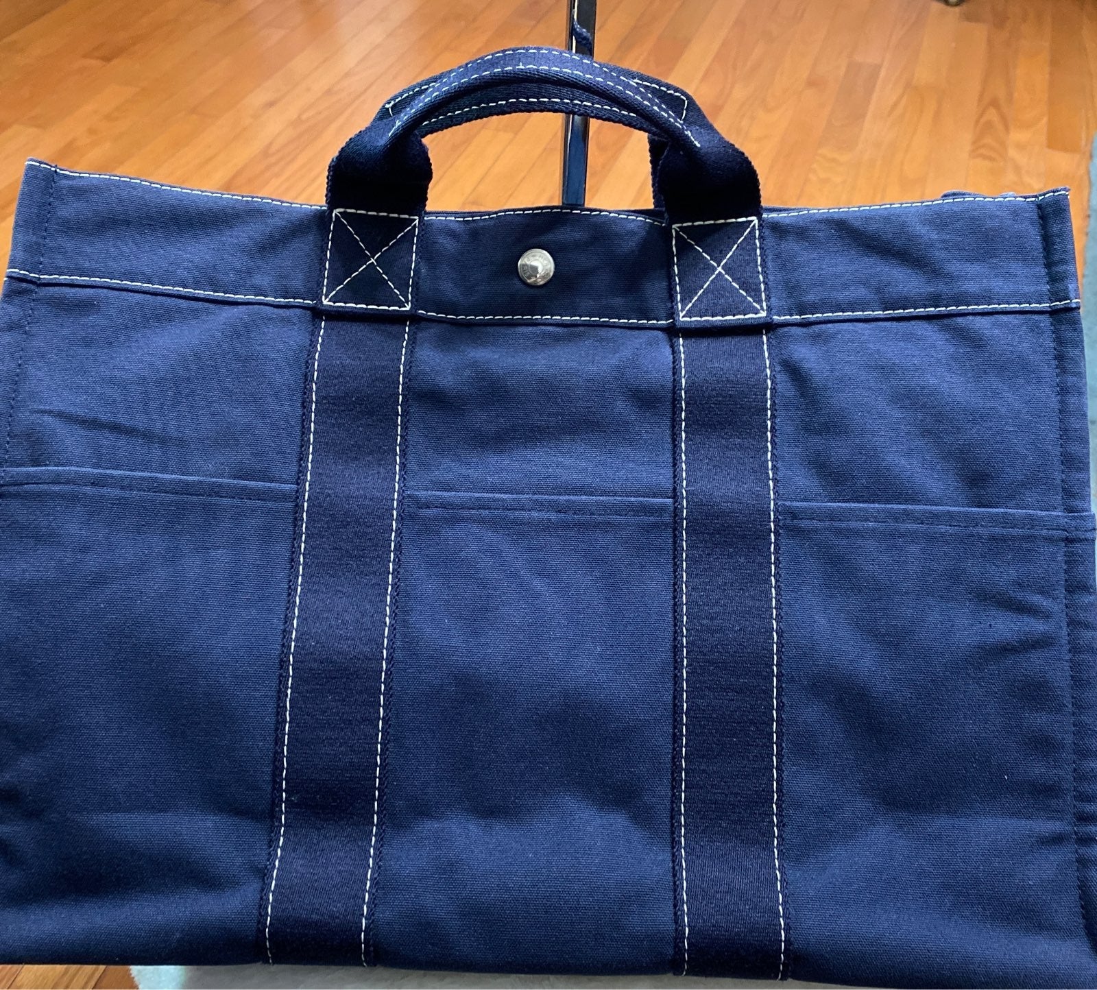 bagfetishperson: Hermes Steeple canvas tote bag