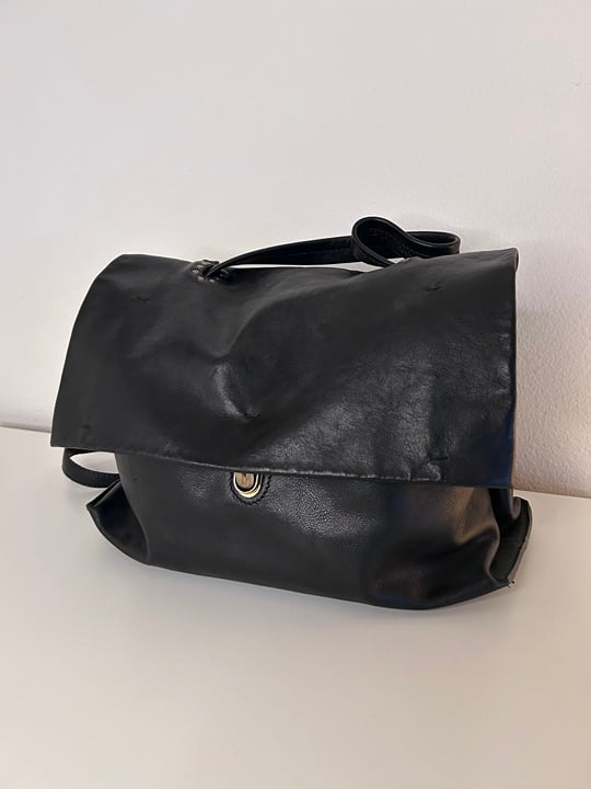Campomaggi Black Italian Leather bag with Dustbag