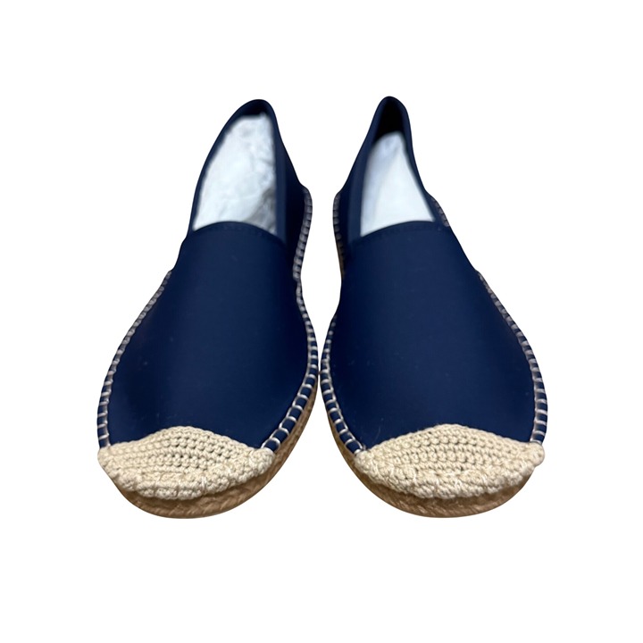 Sea Star Beachwear Womens Espadrille Water Shoes Navy Woven Sole