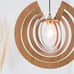 Wood Pendant Light | Ceiling Light Fixture | Modern Wood Chandelier | Mid