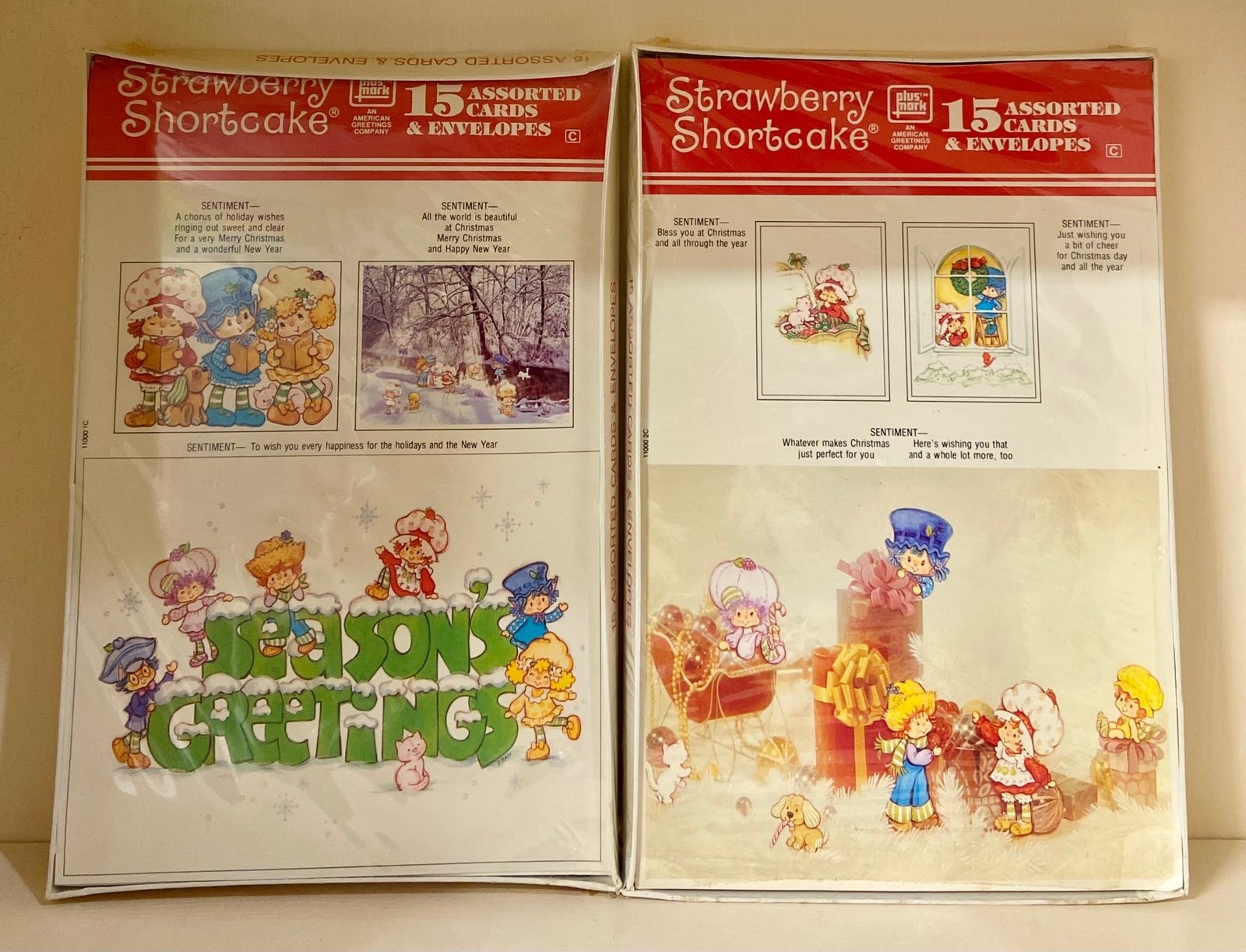 Strawberry Shortcake Christmas Cards lot