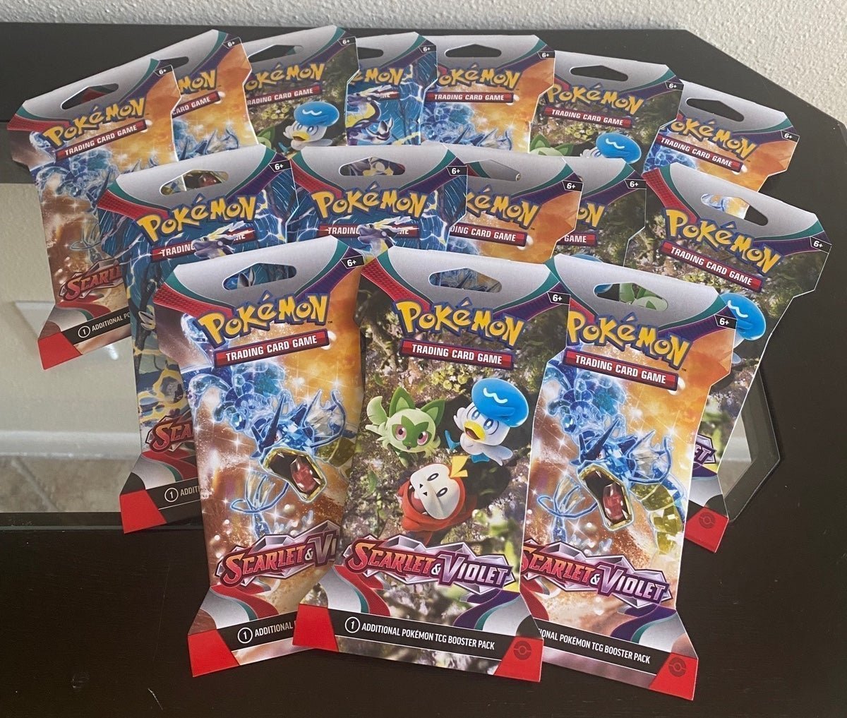 Pokemon scarlet and violet sleeved booster packs (15 count)