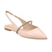 Stuart Weitzman Crystalline Leather Slingback Flat
