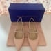 Stuart Weitzman Crystalline Leather Slingback Flat