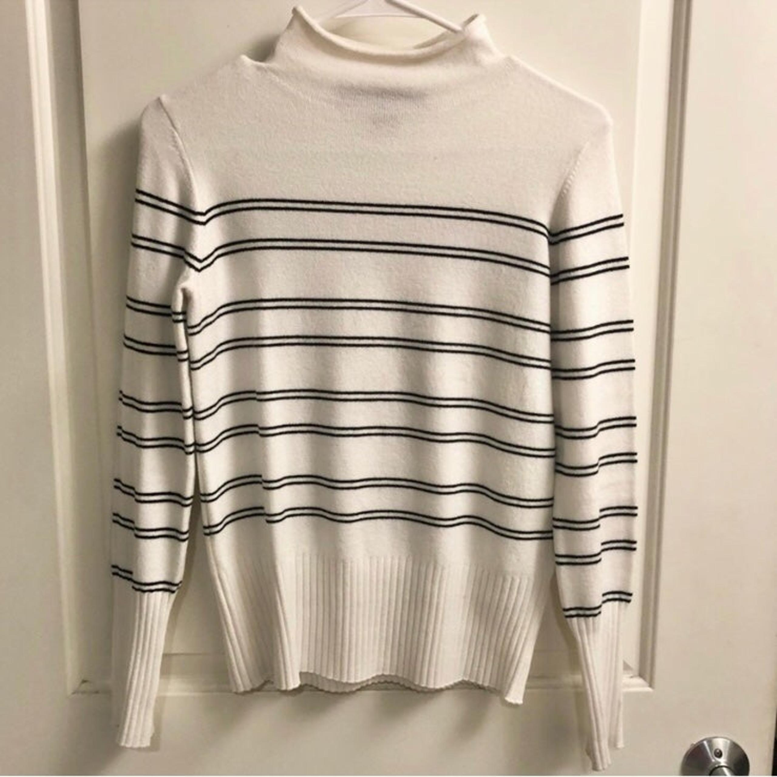 French Connection Striped Turtleneck Sweater
