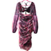 Alieva XL Bianca cutout ruched floral midi dress