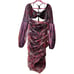 Alieva XL Bianca cutout ruched floral midi dress
