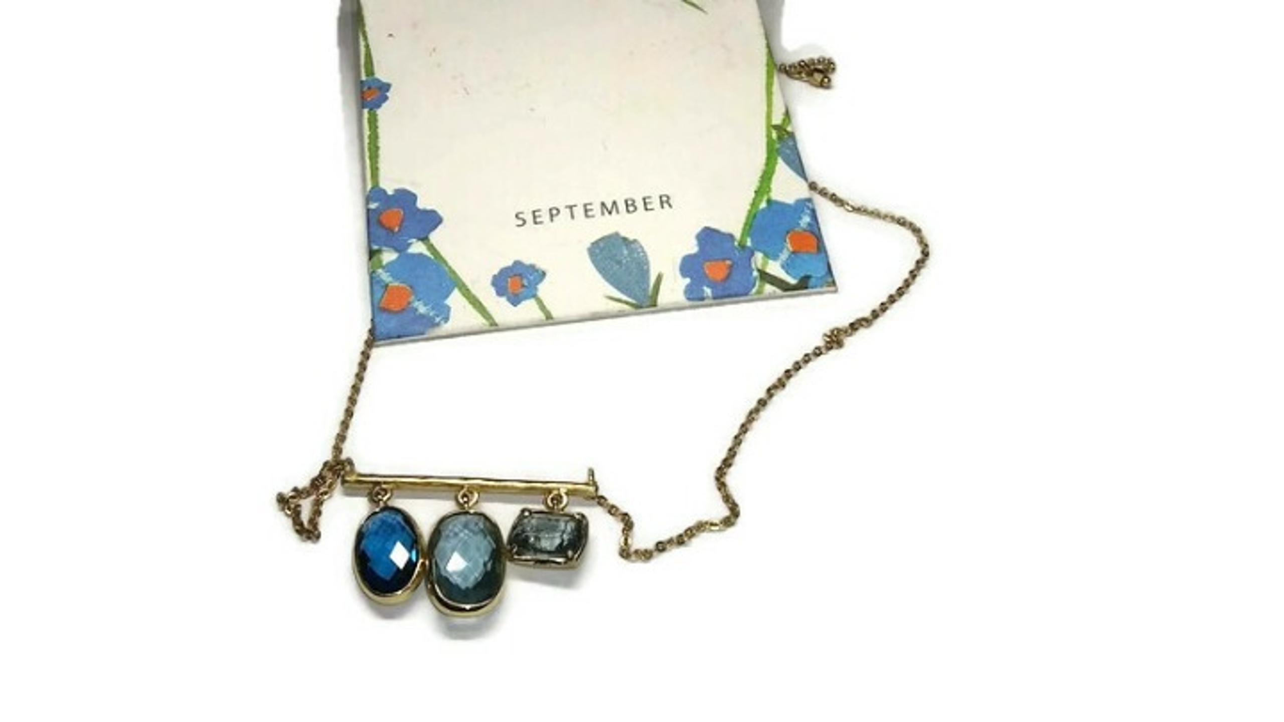 Vtg 90s Anthropologie Topaz Necklace