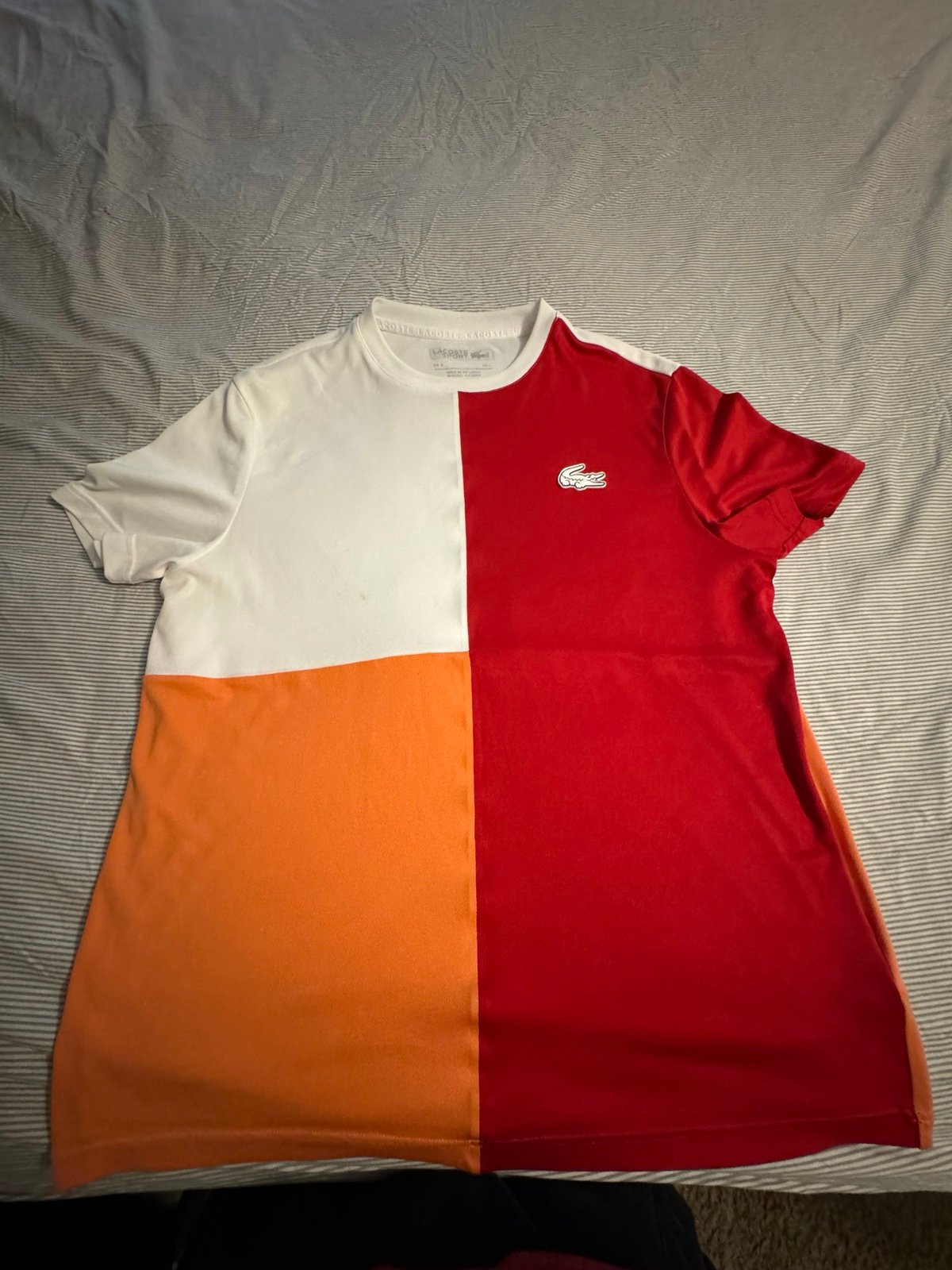 Lacoste color block T-shirt retro