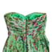 Jay Godfrey Strapless Romper Shorts Outfit sz 6 Floral Greenery Roses Flowers