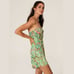 Jay Godfrey Strapless Romper Shorts Outfit sz 6 Floral Greenery Roses Flowers