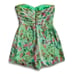 Jay Godfrey Strapless Romper Shorts Outfit sz 6 Floral Greenery Roses Flowers