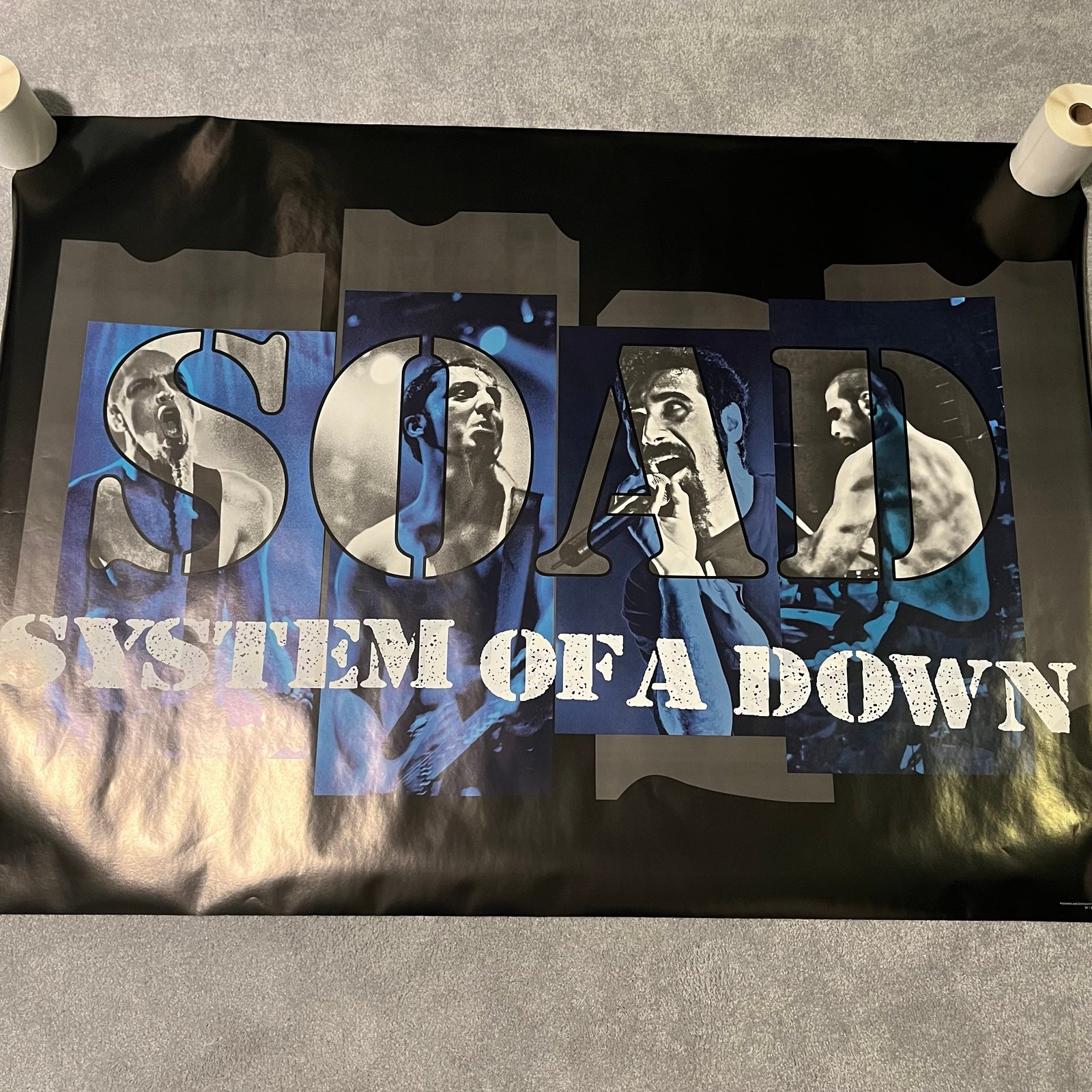 Vintage 2002 System of A Down SOAD Huge Band Poster 53.5” x 38.5” Official OG