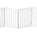 Pet Gate - 4-Panel Indoor Foldable Dog Fence for Stairs, Hallways or Doorways -