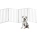 Pet Gate - 4-Panel Indoor Foldable Dog Fence for Stairs, Hallways or Doorways -