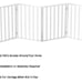 Pet Gate - 4-Panel Indoor Foldable Dog Fence for Stairs, Hallways or Doorways -
