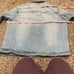 Sun + Stone Denim Jean Jacket Size Large Light Blue
