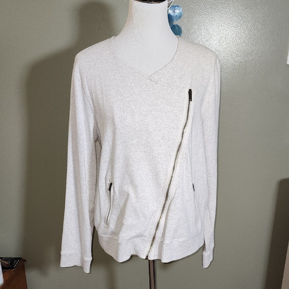 Banana Republic Factory Moto Sweatshirt Jacket Size XL